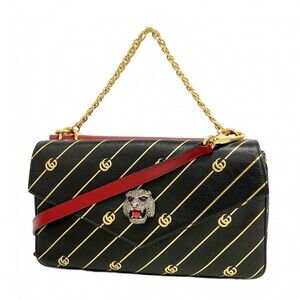 Gucci GG Marmont handbag 524822, Bordeaux leather, black, 2-way bag for women